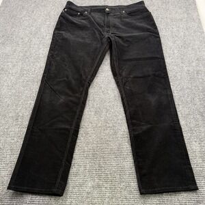 Polo Ralph Lauren Corduroy Pants Men's 36x30 Black Stretch Straight Fit Casual